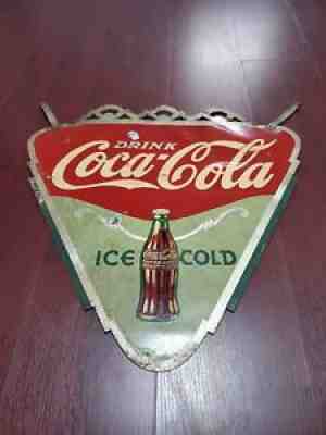 Coca Cola 1937 RARE Antique Sign Original Hard to Find