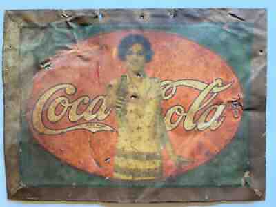 Very Rare 1927 Coca Cola Tin Sign