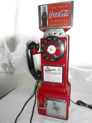 Automatic Electric COCA COLA Payphone Telephone Coin Phone Soda Fountain Western
