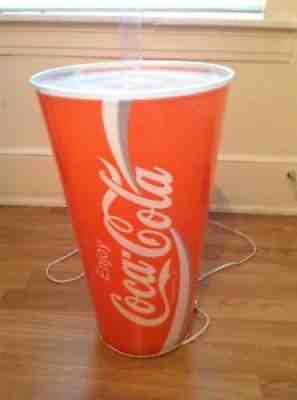  ¤ Huge big giant think large coke coca cola drink lamp light point of purchase