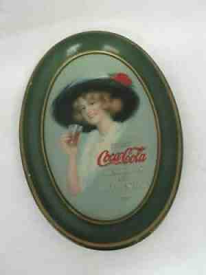 AUTHENTIC 1913 COCA COLA COKE TIN VINTAGE ANTIQUE ADVERTISING TIP TRAY M-364