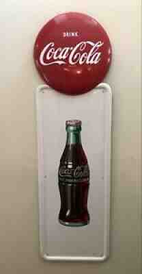 1953 Original Coca Cola Pilaster Sign - Near Mint