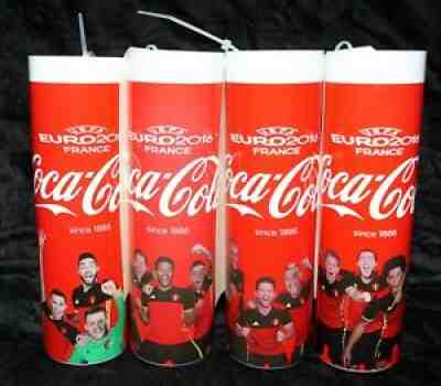 4 Coca-Cola test aluminum bottles Belgium UEAFA Euro 2016 Soccer unfinished tube