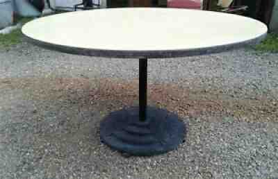 Vintage Coca Cola Cast Iron Lollipop Sign Base With Round Top Table 1970s Era