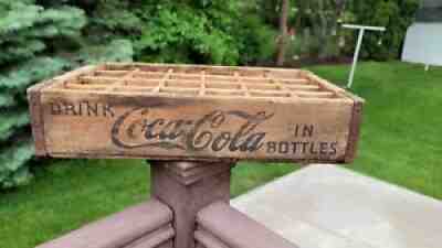 1900s Mid Western Coca Cola Advertising Soda Bottling Crate Owens Illinois