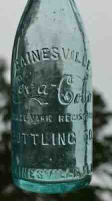 Rare Gainesville, Florida Coca Cola straight side soda bottle - FLA / FL Coke
