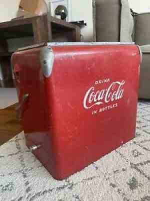 Antique / Vintage 1950's Coca Cola metal cooler by TempRite Mfg Co