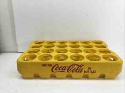 RARE Vintage Coca Cola Yellow Plastic Crate Case Box 24 carrier Pakster 2407