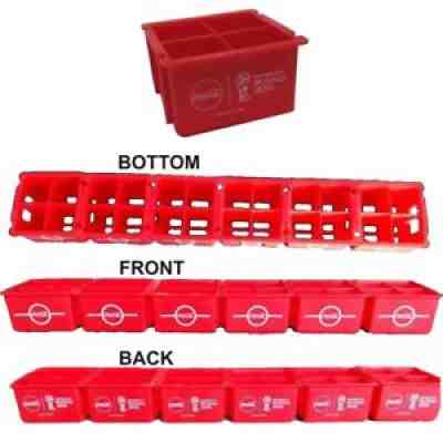 30 CRATES SET BOX RACK FOR MINI COCA COLA BOTTLES RUSSIA SOCCER WORLD CUP 2018