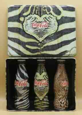 Coca-Cola Light bottle set in metal box by ROBERTO CAVALLI, Italy 2008 sleeve