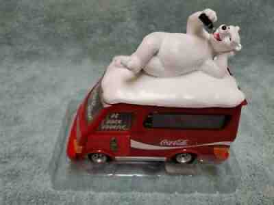 Coca Cola Alarm Clock Night Light Van Coke Polar Bear New