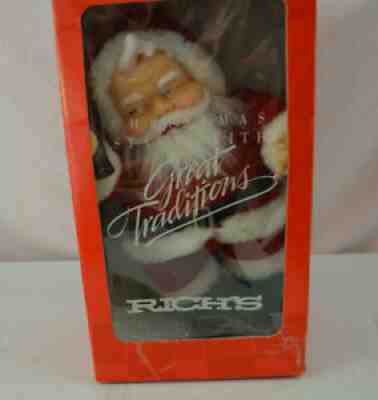 Rich's Coca Cola Santa Plush great traditions 15" Francesca & Co Dakin 1988
