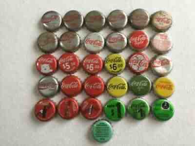 MÃ?XICO COCA COLA OBSOLET LOT BOTTLE CAPS KRONKORKEN CHAPA 