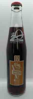 Hardee's COKE BOTTLE 1991 The First 30 Years BROWN Label Coca Cola Fast Food