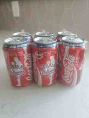 Atlanta Braves 1995 World Series Coca Cola 6 pack