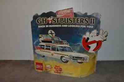 HUGE 1980s Ghostbusters 2 Coke Coca Cola Cardboard Grocery Store Display Ecto