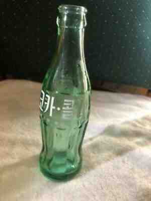 RARE Vintage 1971 Japan Japanese Coca Cola 190ml Green Glass Soda Bottle