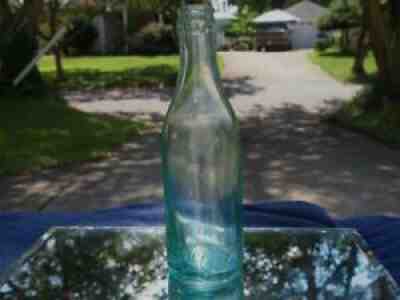RARE ROOT VERSION- BLUE GLASS COCA-COLA- 120+ Yrs. Old- NORFOLK, VA- HANDBLOWN