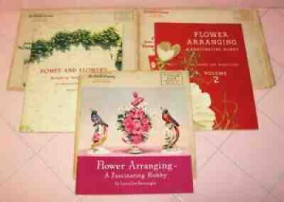 1940 Coca Cola 3 Flower Arranging Booklets Burroughs Original Envelopes Coke
