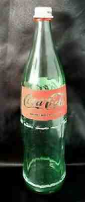 Coca Cola Bottle 80's SPAIN RED ACL TEST/ MISPRINT BOTTLE 1 LITRE EMPTY