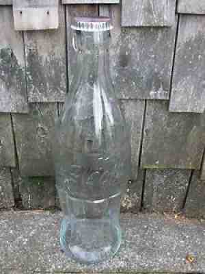 Coca Cola Large Commerative Glass Contour Soda Bottle Bank PAT'D DEC. 25, 1923