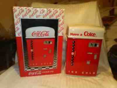 VINTAGE PORCELAIN COCA-COLA COOKIE JAR W/BOX