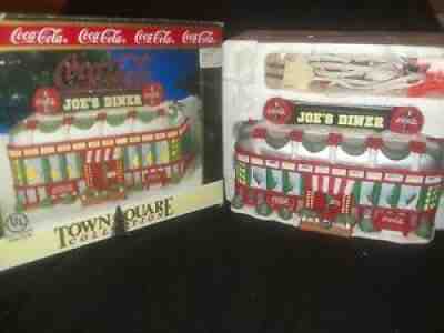 CHRISTMAS VILLAGE JOE'S RESTAURANT 50'S DINER COCA COLA TOWN SQUARE 1998 Target