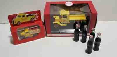 Vintage Lot Coca Cola Diecast 1967 1923 Ford Model TT Truck + Miniature Bottles