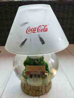Coca-Cola Snow Globe Tea Light Candle Holder with Shade Coke