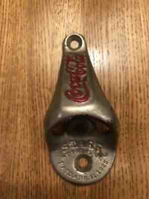Vintage Coca Cola Starr wall mount bottle opener patent 1925