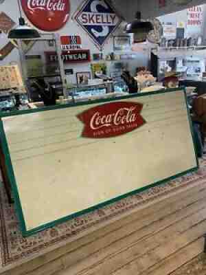 Vintage Large Coca-Cola Menu Sign 94â? x 46â? - 10907