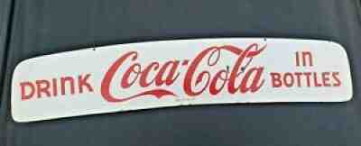 Vintage Porcelain Coca-cola Delivery Truck Topper Sign Coke