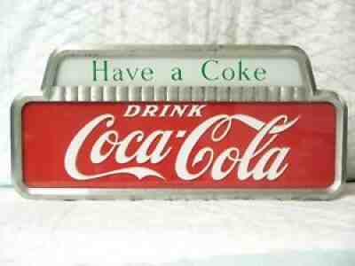1950's Coca Cola Lighted Sign-Have A Coke-Drink Coca Cola