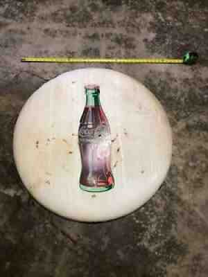 36" Rare original 1951 White Coca Cola Coke Button Sign Antique
