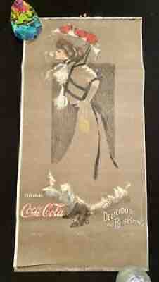 Authentic Rare 1910 Coca-Cola Calendar Top, Hamilton King Artist!