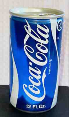 Vintage 1970's Coca Cola Blue Empty Can Test Model Prototype Can