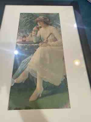 1917 Coca Cola Callander Constance with bottle no date tablet