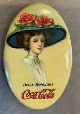 1911 Coca Cola Celluloid Pocket Mirror