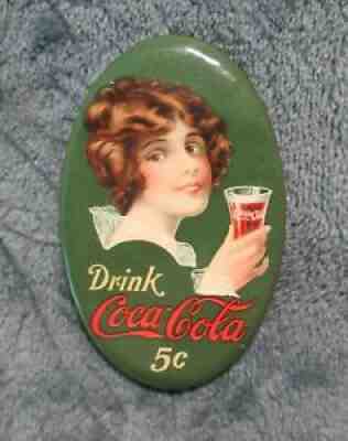 Vintage Celluloid Coca-Cola Pocket Mirror - 1914