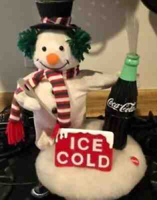 VTG. 18â? COCA-COLA FIBER-OPTIC CHRISTMAS POLAR BEAR COKE!