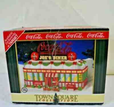 Coca Cola Town Square Joe's Diner Target Exclusive Christmas Village 1998 NEW