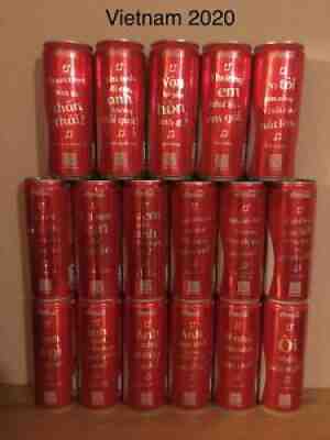 Coca Cola cans Vietnam 2020 Set:Music