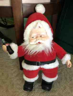 Vintage 1988 Coke Santa DAKIN Francesca Goldsmiths Santa Claus with Coca Cola