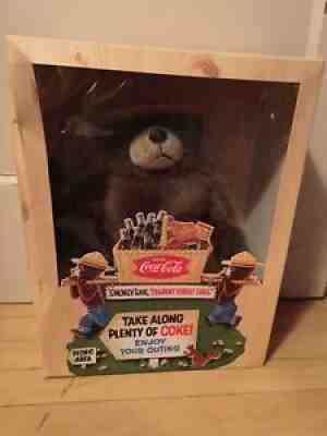 SMOKEY THE BEAR COCA COLA PROMO COLLECTORS CLUB PLUSH 1997 #A1029 Of 2000 NIB