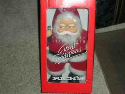 VTG 1988 RICH'S COCA COLA 15" SANTA W/ COKE IN HAND-FRANCESCA & CO-DAKIN IN BOX