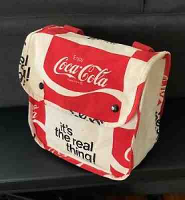 70's Vintage COCA-COLA Its the Real Thing Backpack Bag Soda Coke advertising