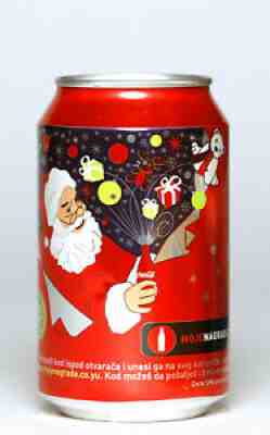 2007 Coca Cola can from Serbia / Montenegro, Christmas