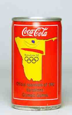 1992 Coca Cola can from Namibia, 1992 Barcelona Olympic Games