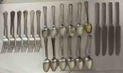 VINTAGE RARE 1920'S SILVER PLATED 22 PIECES COCA COLA FLATWARE