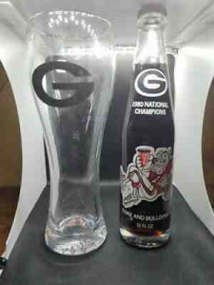 1980 UGA Georgia Bulldogs National Champions Vintage Coca Cola Coke Bottle...